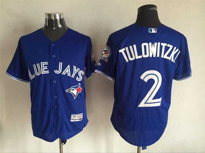 Toronto Blue Jays #2 Troy Tulowitzki 40TH Season Patch Blue 2016 Flexbase Collection Stitched Jersey,We sell and wholesale Toronto Blue Jays #2 Troy Tulowitzki 40TH Season Patch Blue 2016 Flexbase Collection Stitched Jersey on line form chian!